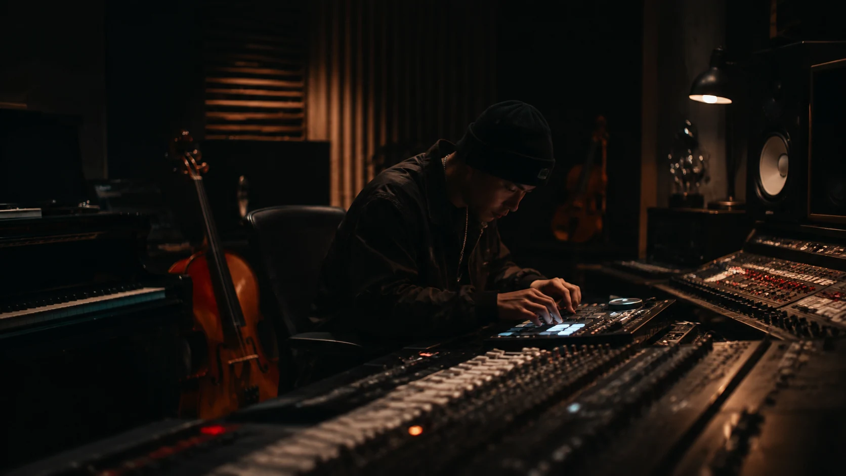 Korean hip-hop producer’s studio