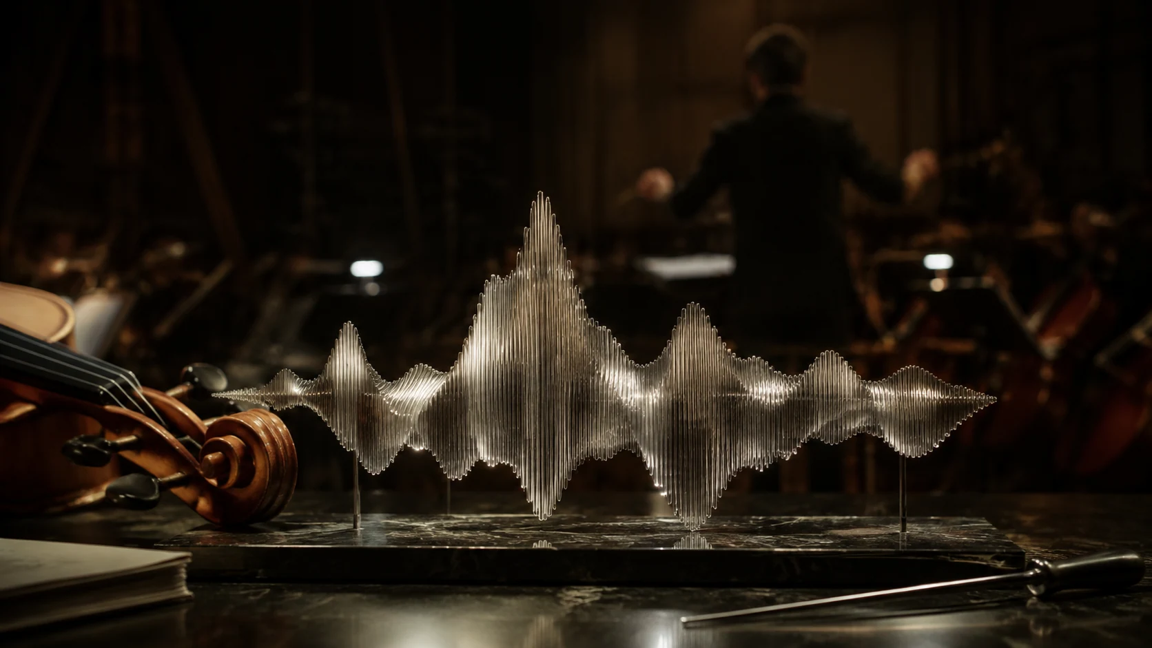 Generative Audio Visualization of Waveforms
