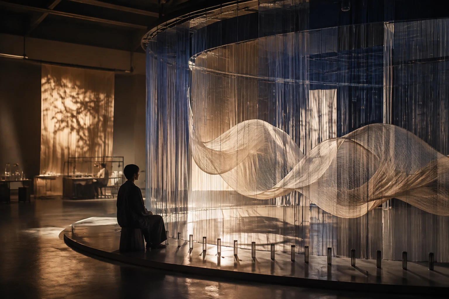 Third scene of the loom of attention